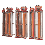 Transformateurs variables de type colonne, 40-1200 kVA