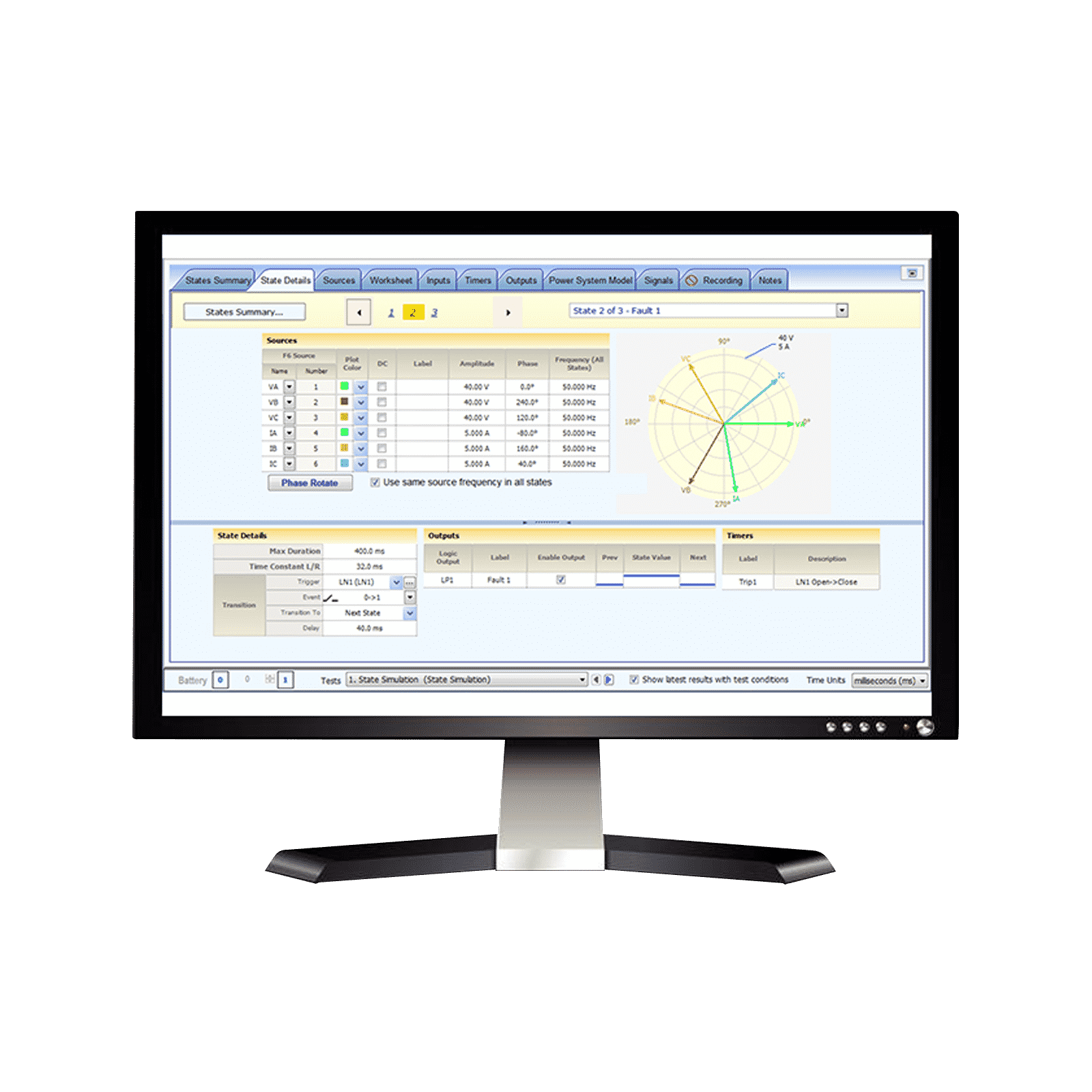 Test des relais et dispositifs de protection